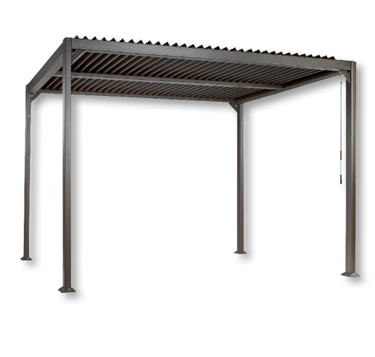 Bild 1 von Seitenteil 4-teilig inkl. Schienen zum Metall-Pavillon »Mina«