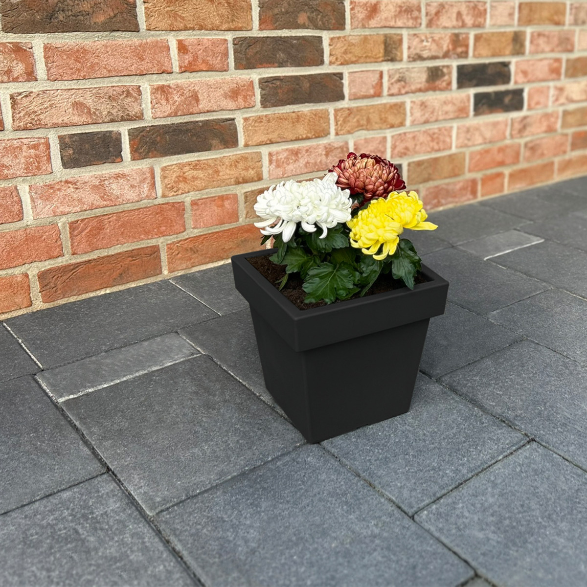 Bild 2 von Powertec Garden Pflanztopf „Vigo“ eckig - 7,5 L Anthrazit