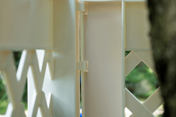 Bild 3 von KHW Spalier 43 cm mit zwei Erdspießen, 2er Set, weiß