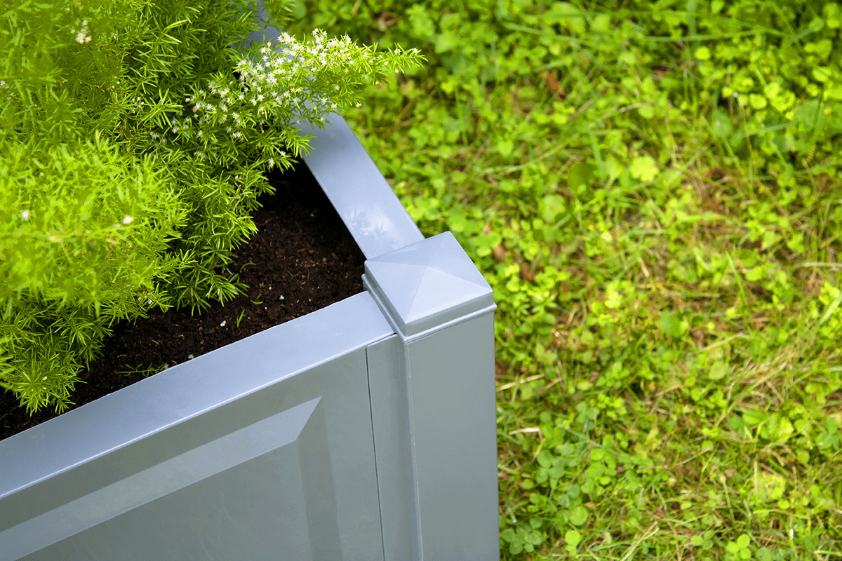 Bild 2 von KHW Pflanzkasten groß mit Spalier (2-teilig) 100 cm grau