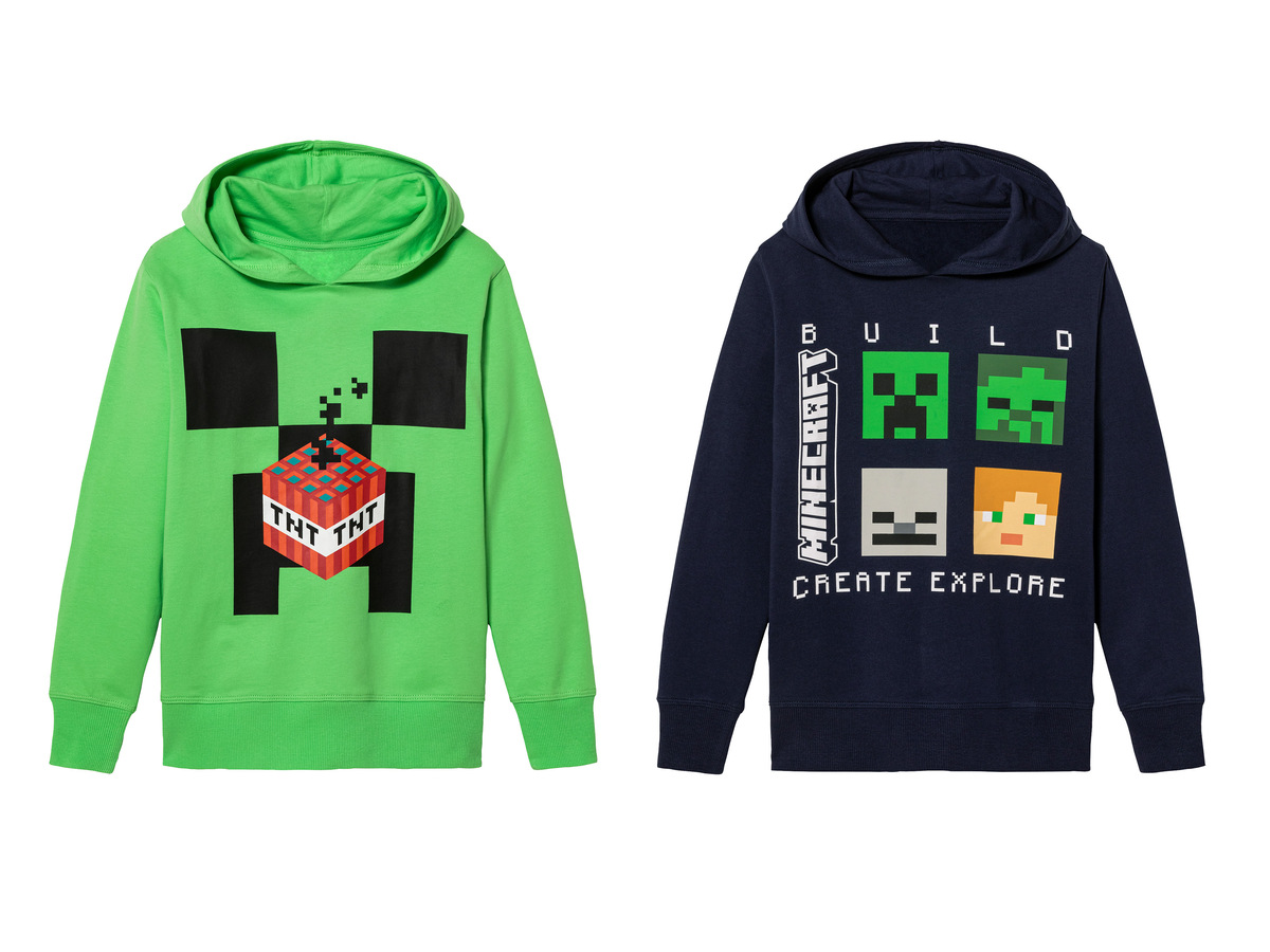 Bild 1 von Minecraft  Kinder Jungen Kapuzenpullover aus reiner Baumwolle