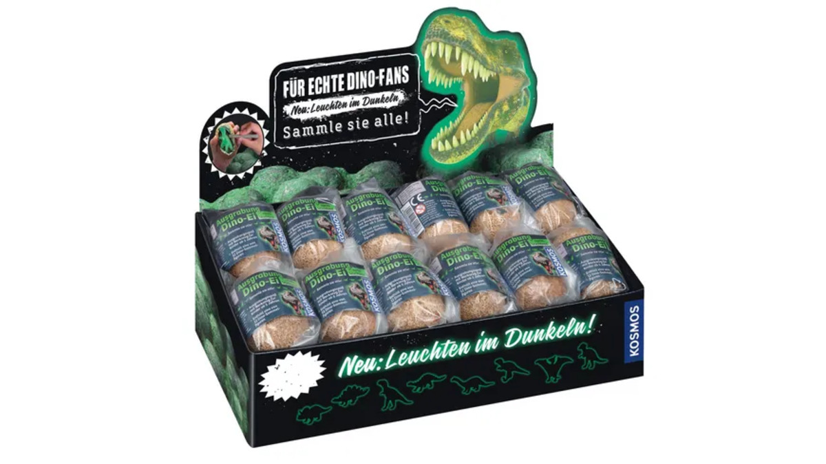 Bild 1 von KOSMOS - Mitbringexperimente - Nachtleuchtender Dino 1 Stück (Blindbag)