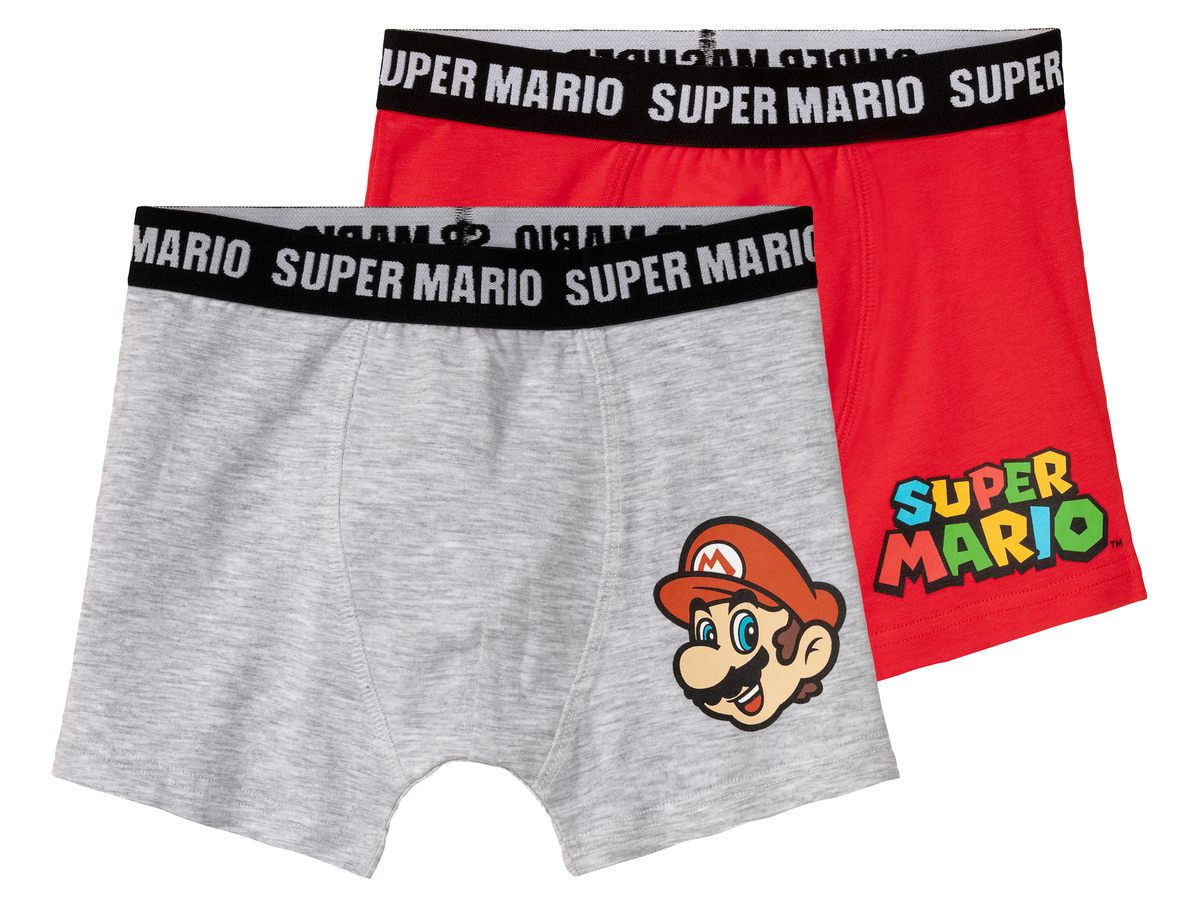 Bild 1 von Nintendo Super Mario Kinder Boxershorts, 2 Stück, mit hohem Baumwollanteil