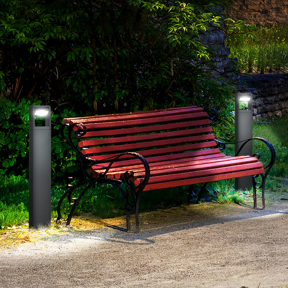 Bild 4 von Outsunny Gartenlampe, Wegleuchte, LED Gartenleuchte Verstellbar IP65 Wasserdicht