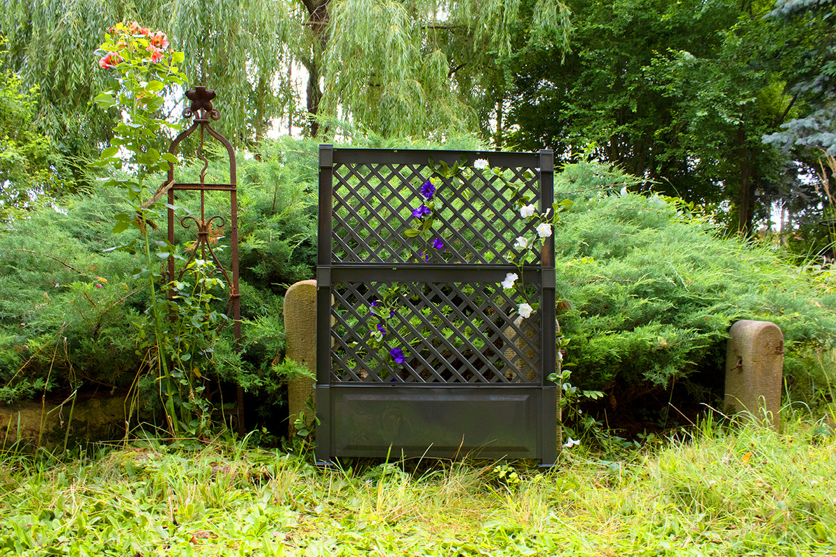 Bild 1 von KHW Spalier (2-tlg.) 100 cm mit Erdspieß, anthrazit