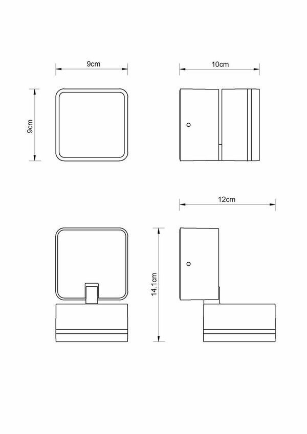 Bild 3 von Globo Lighting - LISSY - Außenleuchte Aluminium Druckguss anthrazit, LED