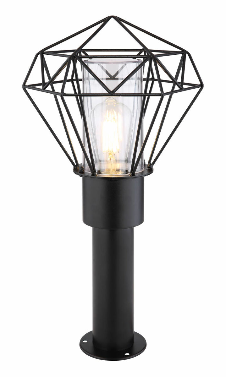 Bild 1 von Globo Lighting - HORACE - Außenleuchte Edelstahl schwarz, 1x E27 LED