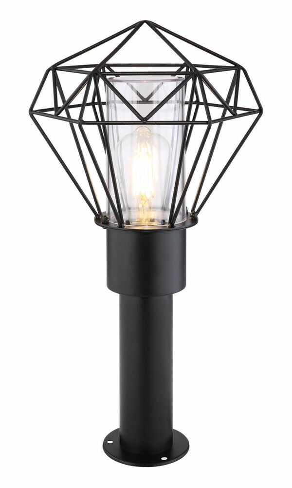 Bild 1 von Globo Lighting - HORACE - Außenleuchte Edelstahl schwarz, 1x E27 LED