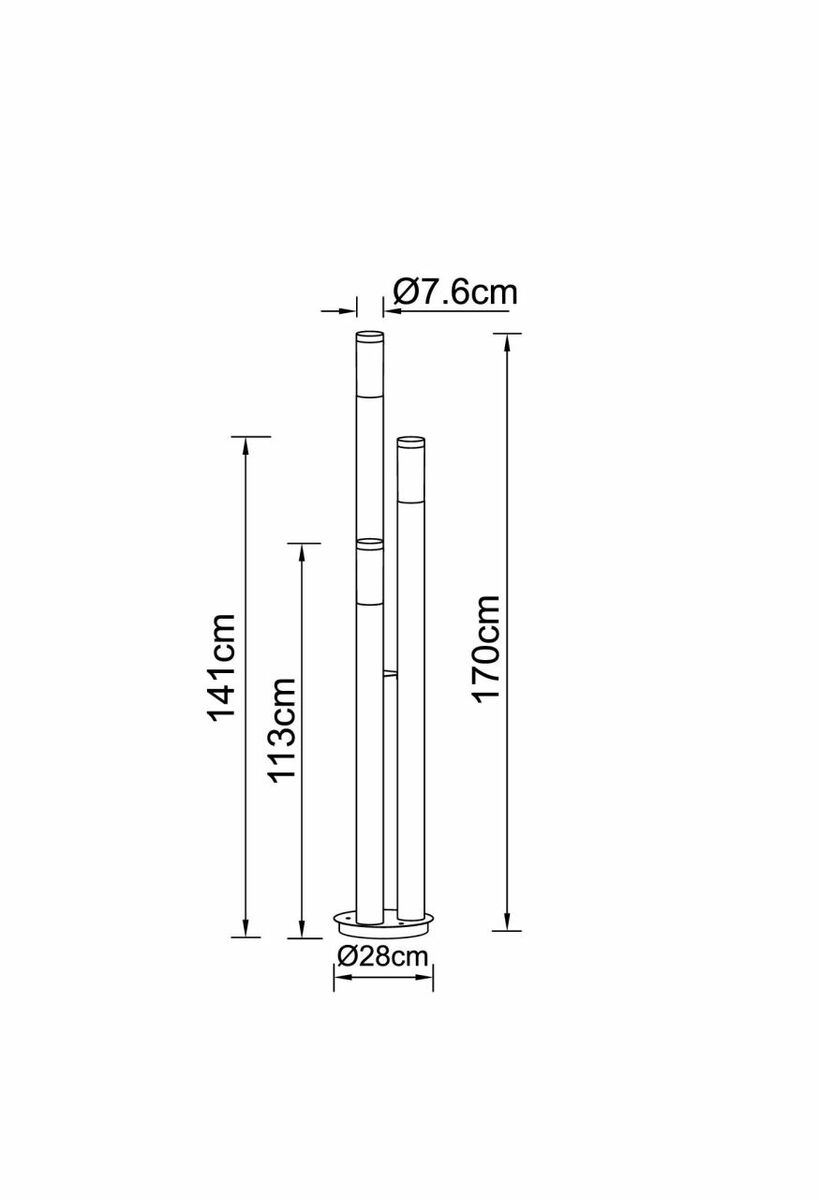 Bild 3 von Globo Lighting - BOSTON - Außenleuchte Edelstahl, 3x E27