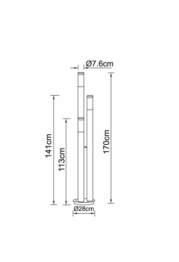 Bild 3 von Globo Lighting - BOSTON - Außenleuchte Edelstahl, 3x E27