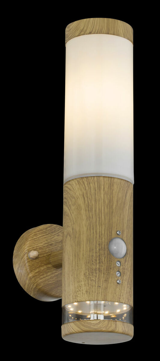 Bild 3 von Globo Lighting - JAICY - Außenleuchte Edelstahl holzoptik, 1x E27 LED