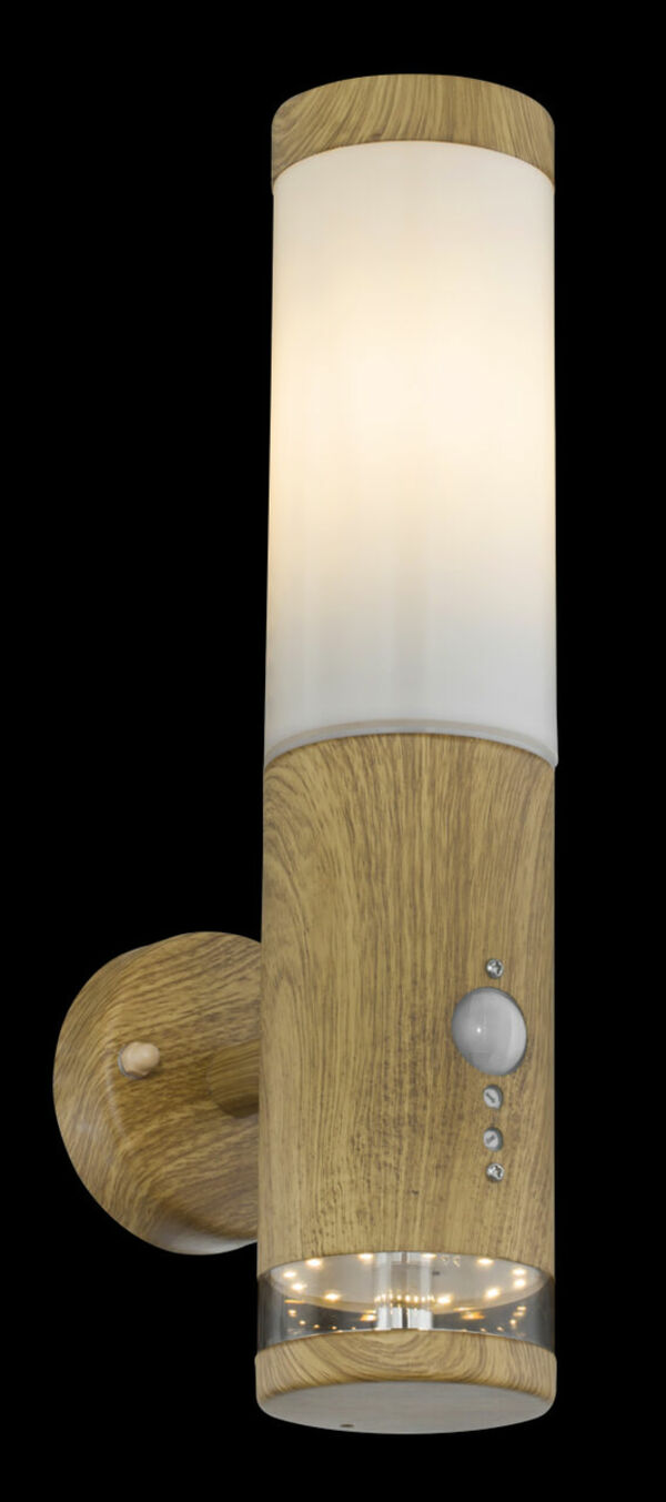 Bild 3 von Globo Lighting - JAICY - Außenleuchte Edelstahl holzoptik, 1x E27 LED