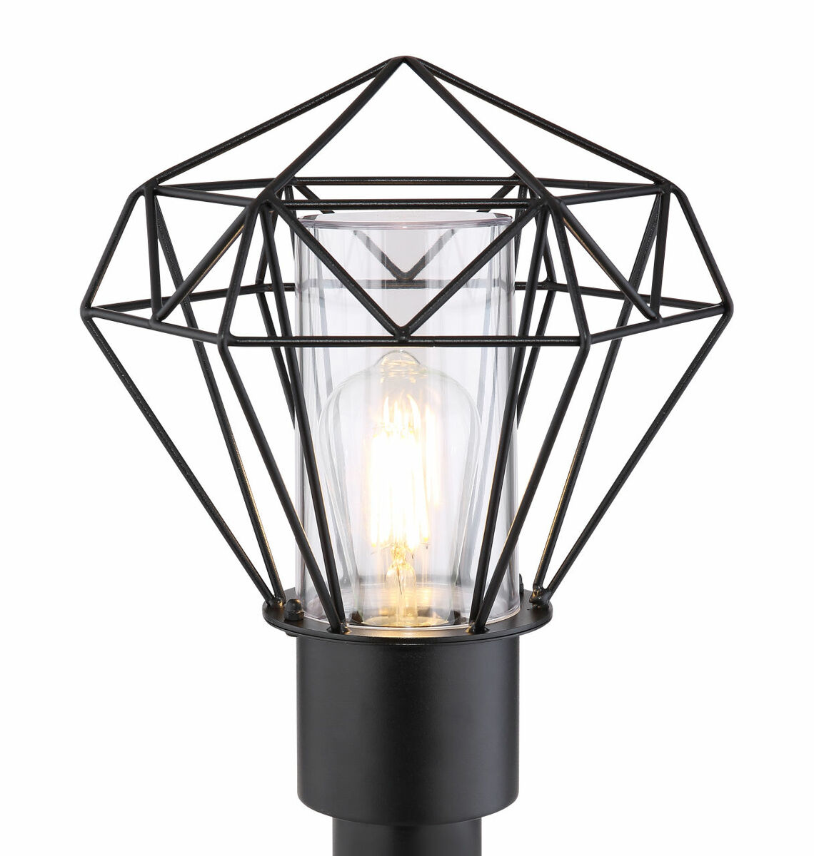 Bild 4 von Globo Lighting - HORACE - Außenleuchte Edelstahl schwarz, 1x E27 LED