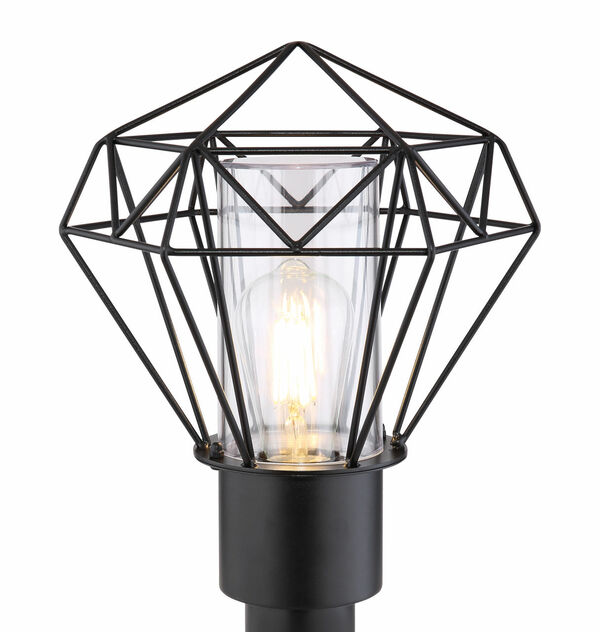 Bild 4 von Globo Lighting - HORACE - Außenleuchte Edelstahl schwarz, 1x E27 LED