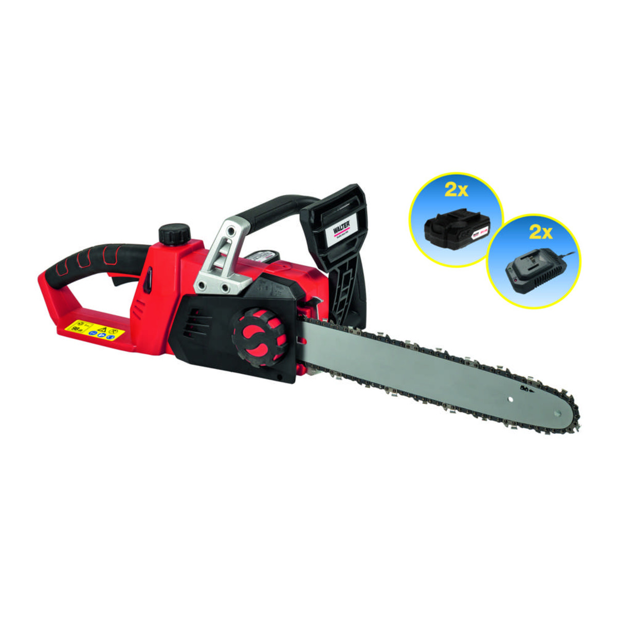 Bild 1 von Walter Li-Ion Akku-Kettensäge 40V inkl. 2x20V Li-Ion Akkus und Schnellladegerät