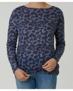 Bild 1 von Langarmshirt, Tunnelzug am Saum, Leopardendruck