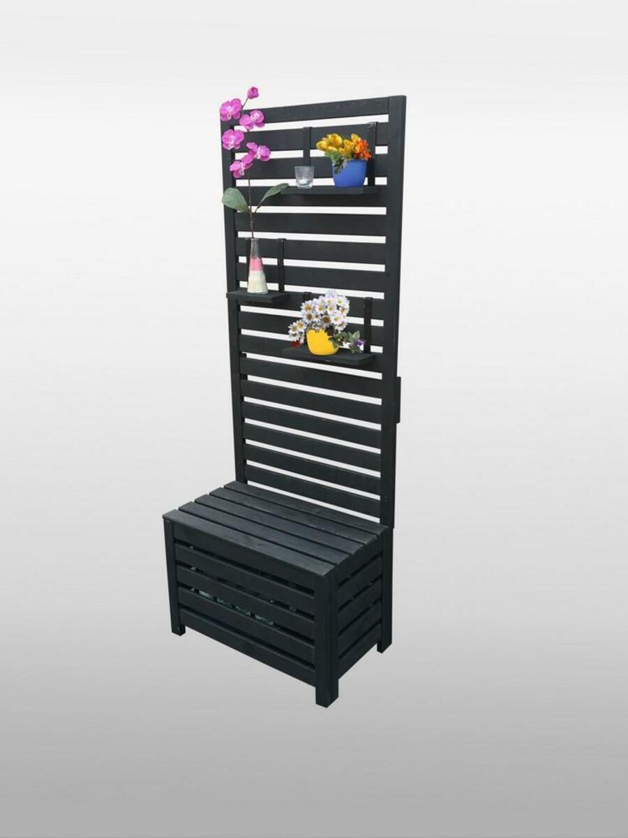 Bild 1 von Promadino Spaliersichtschutz mit Staukasten anthrazit