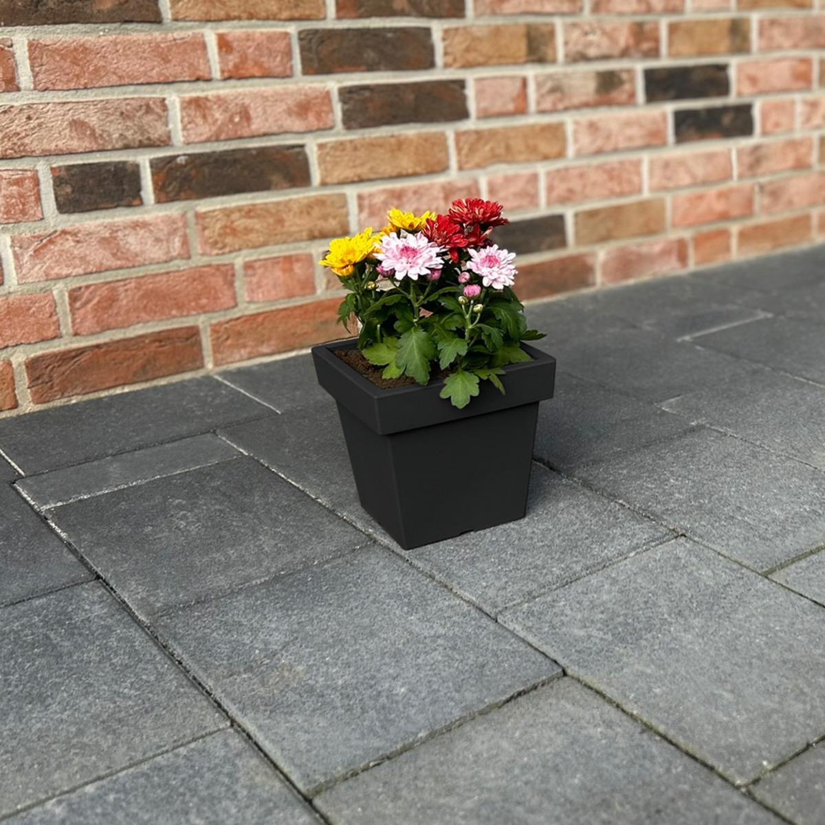 Bild 2 von Powertec Garden Pflanztopf „Vigo“ eckig - 4,0 L Anthrazit