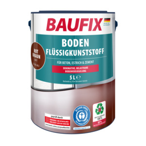 BAUFIX Boden-Flüssigkunststoff 5 l, rotbraun - 2er Set