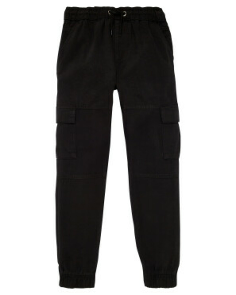 Bild 1 von Schwarze Cargohose, Y.F.K., elastischer Bund, schwarz