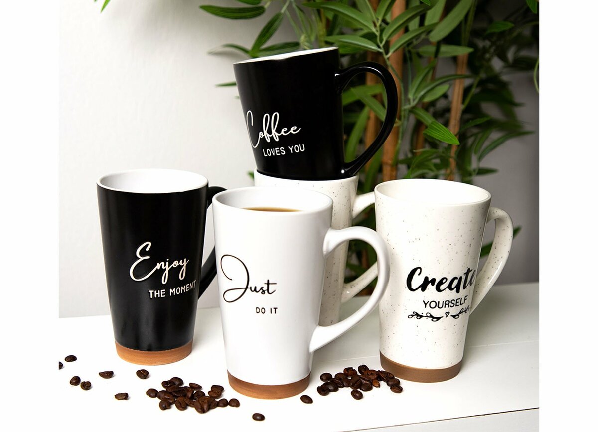 Bild 1 von XXL-Porzellan-Kaffeebecher 400ml Matt