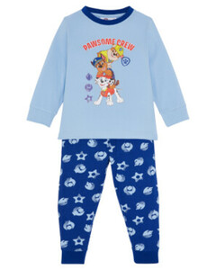 Pyjama aus Baumwolle, 2-tlg. Set, verschiedene Designs, hellblau