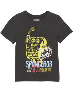 Spongebob T-Shirt, Spongebob, Rundhalsausschnitt, anthrazit