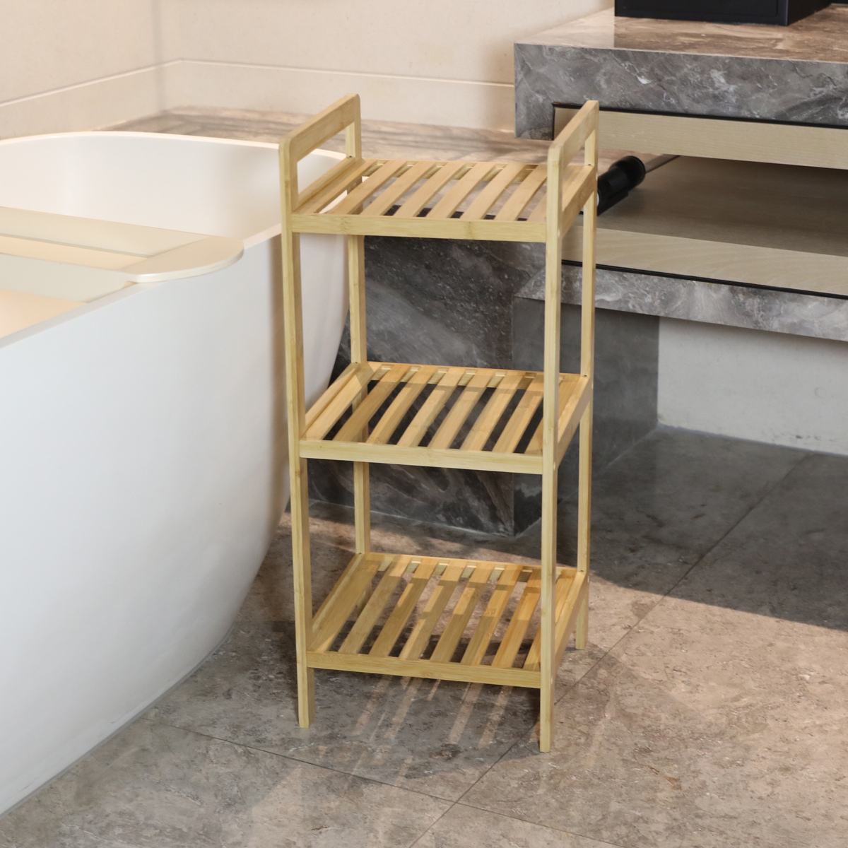 Bild 1 von Trendstabil Bambus-Regal mit 3 Ablagen