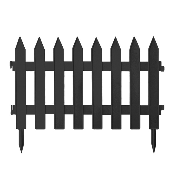Bild 2 von POWERTEC GARDEN Zierzaun / Beeteinfassung Anthrazit