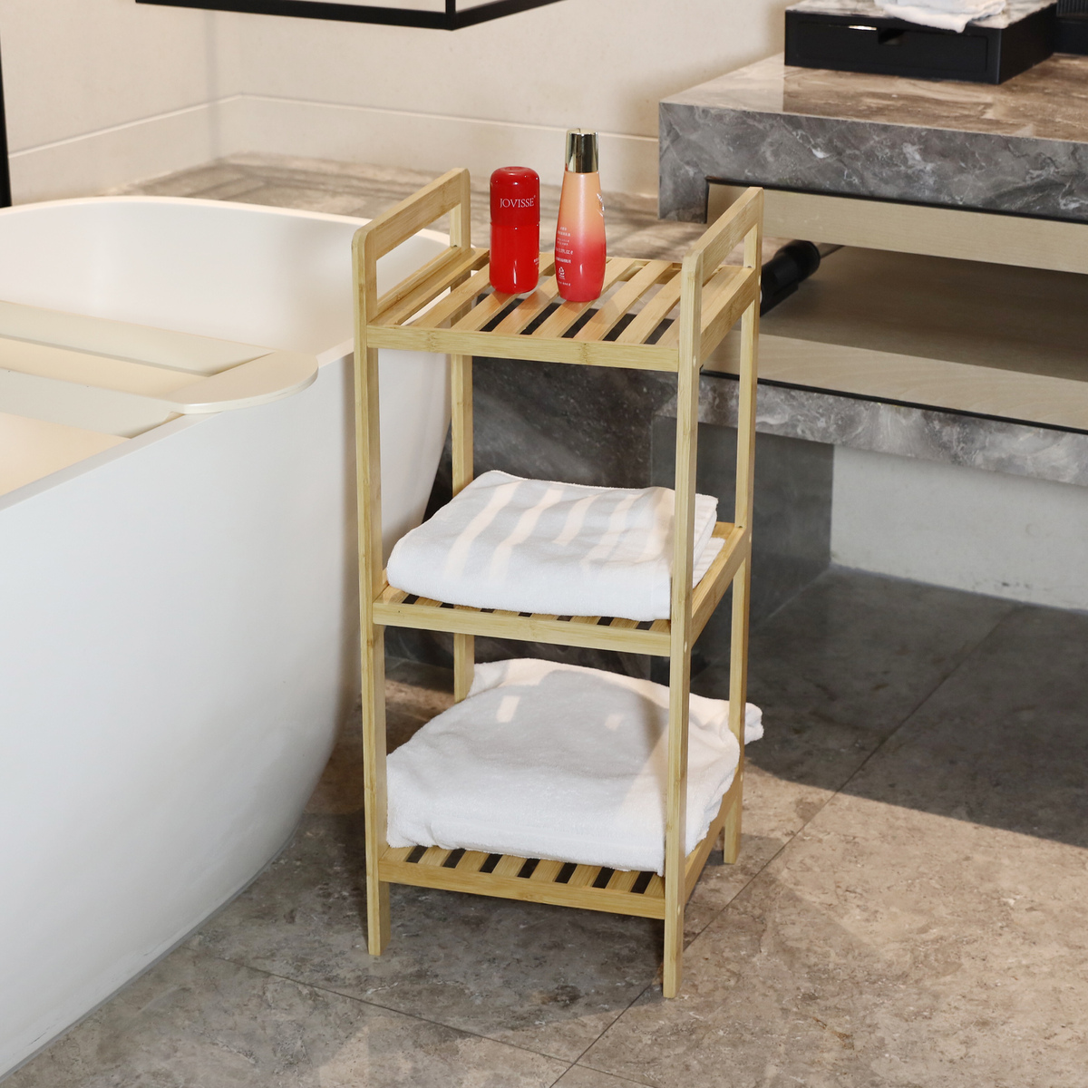 Bild 2 von Trendstabil Bambus-Regal mit 3 Ablagen