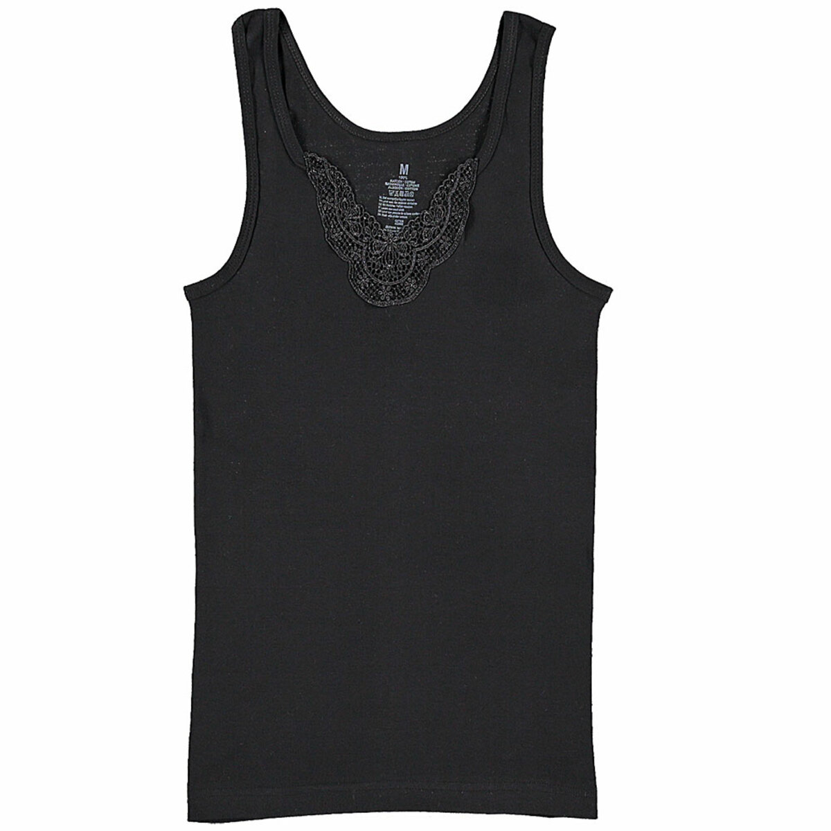 Bild 1 von Damen-Unterhemd, Schwarz, XL