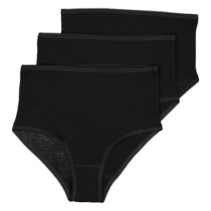 Damen Hüftslip, Schwarz, XXL