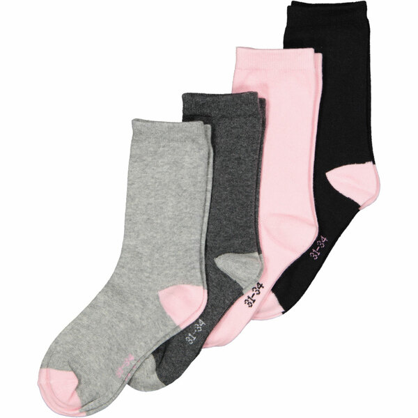Bild 1 von Mädchen-Socken Stretch 4er-Pack, Hellrosa, 23/26