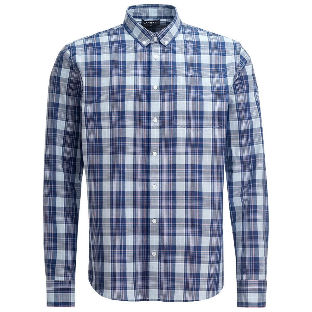 Bild 1 von Herren Hemd mit Karomuster DUNKELBLAU / HELLBLAU