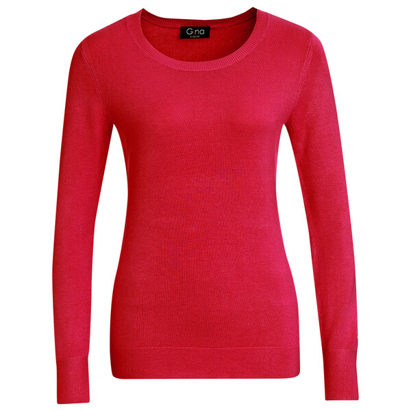 Bild 1 von Damen Feinstrickpullover mit Rundhals ROT