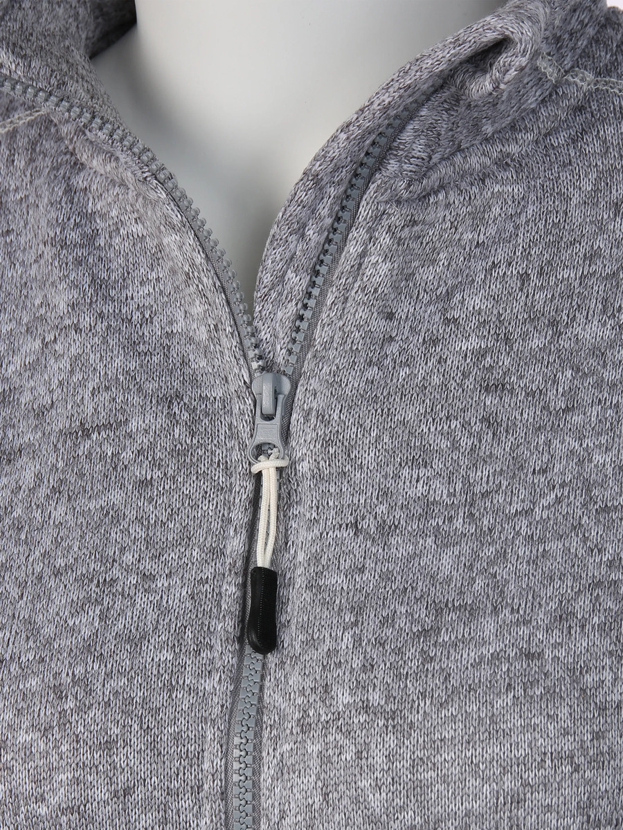 Bild 3 von Damen Strickfleecejacke mit Stehkragen
                 
                                                        Grau