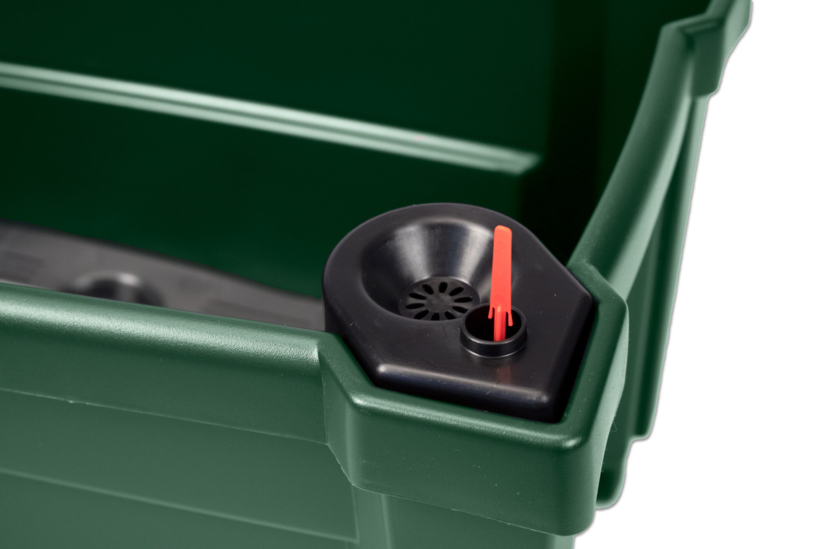 Bild 4 von KHW Calypso Pflanzkasten, grün, auf Rollen mit Bewässerungssystem, modulares Spalier