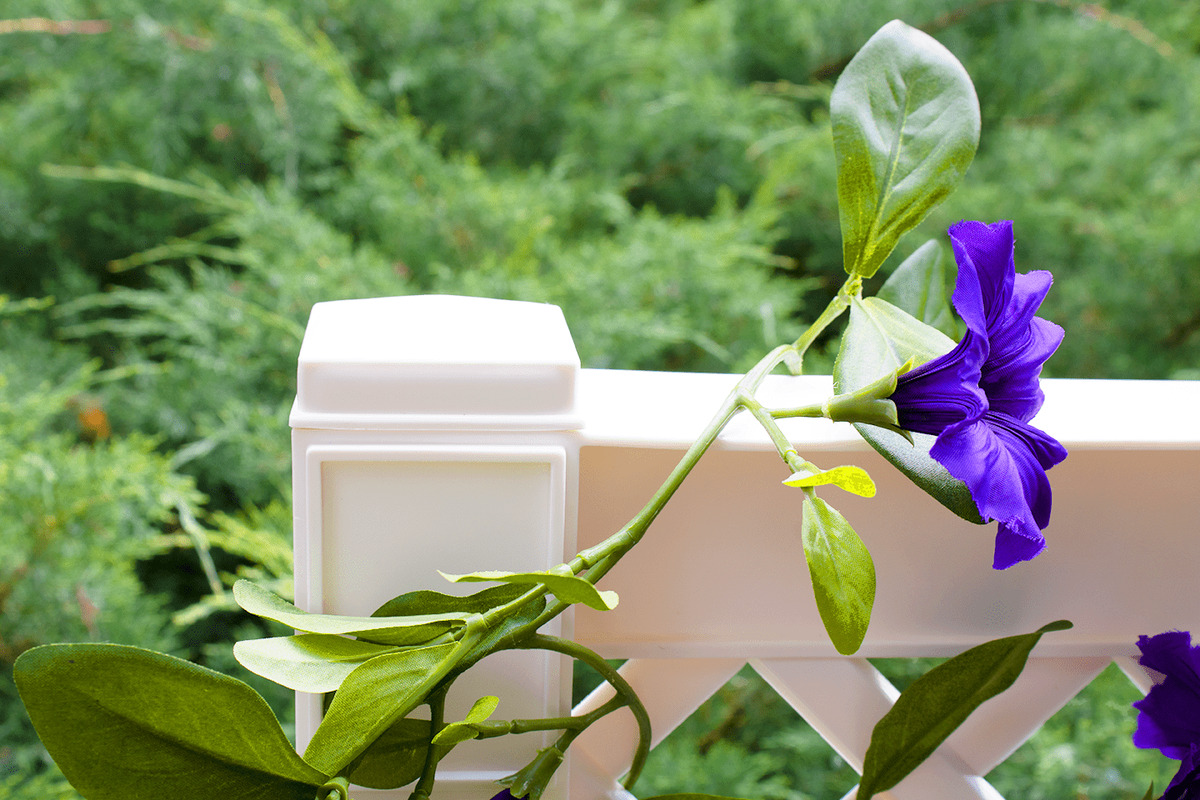 Bild 2 von KHW Spalier (2-tlg.) 100 cm mit Erdspieß, weiß