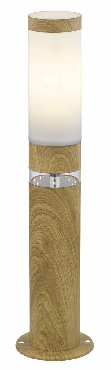 Bild 1 von Globo Lighting - JAICY - Außenleuchte Edelstahl holzoptik, 1x E27 LED