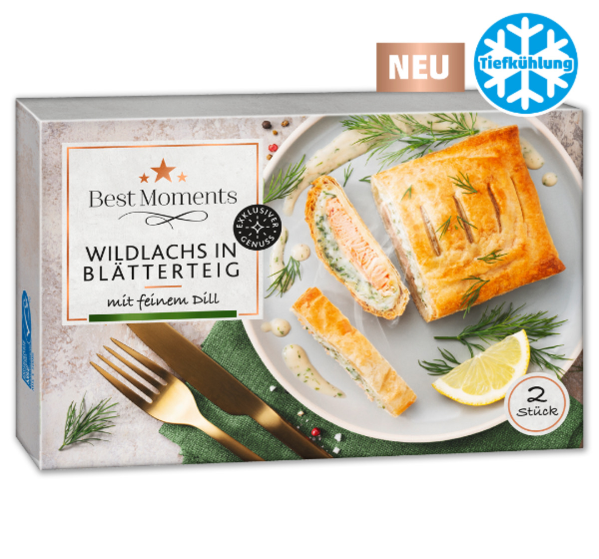 Bild 1 von BEST MOMENTS Wildlachs in Blätterteig*