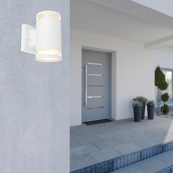 Bild 3 von Globo Lighting - ALCALA - Außenleuchte Aluminium weiß, 2x GX53 LED