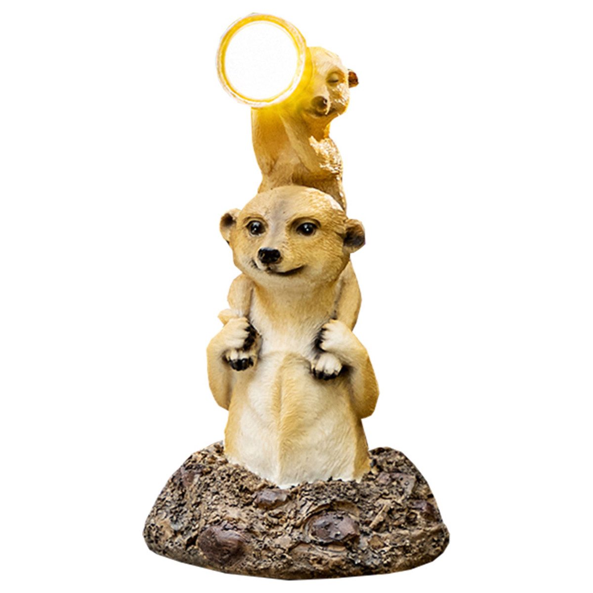 Bild 1 von I-Glow LED-Solar-Erdmännchen - Mit Fernglas (Front)