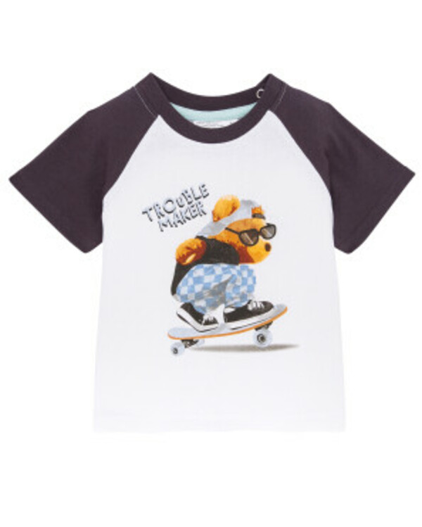 Bild 1 von T-Shirt Bär, Ergee, Schulterknöpfe, weiß