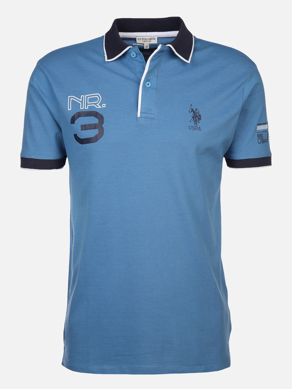 Bild 1 von Herren Poloshirt mit Print
                 
                                                        Blau