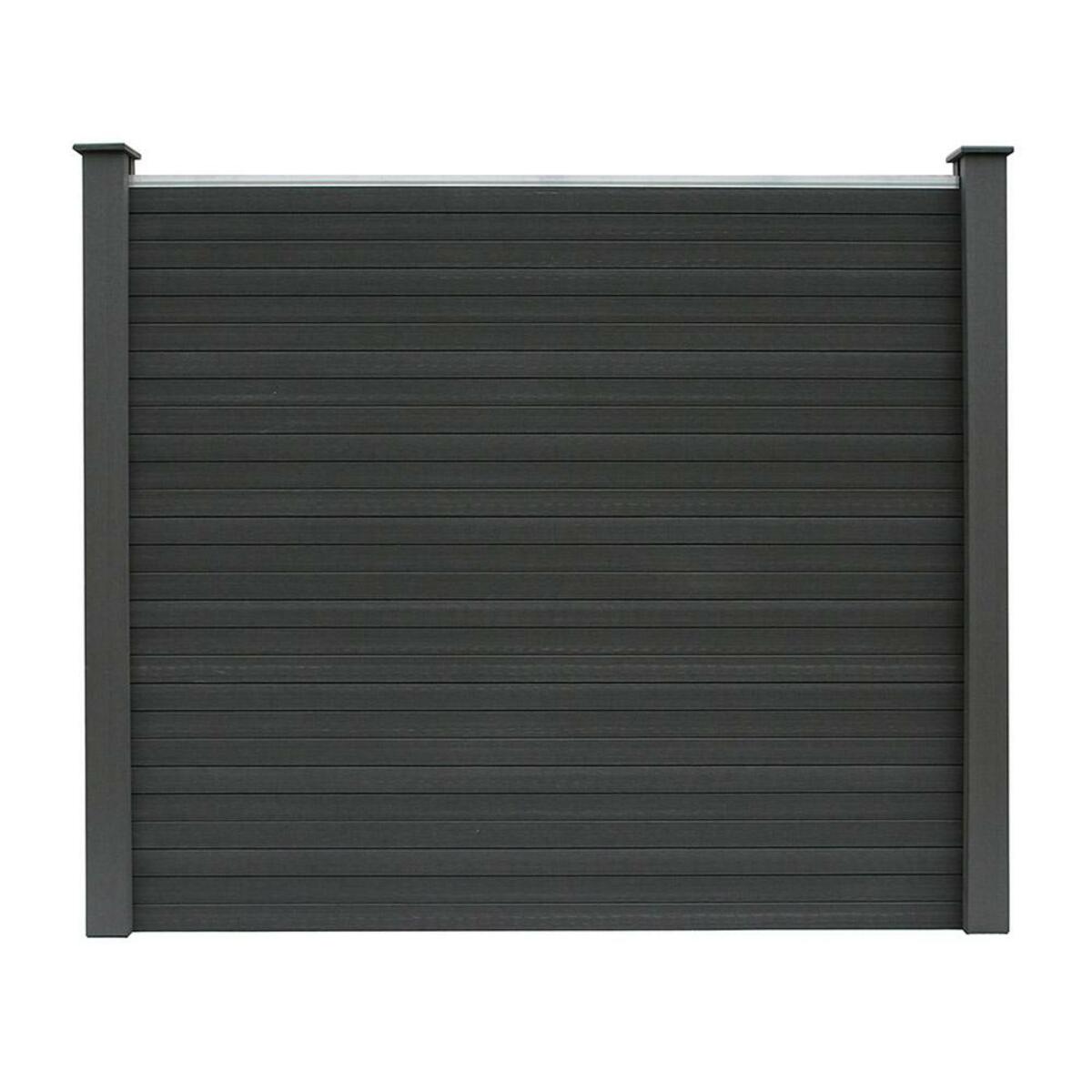 Bild 1 von HC Garten & Freizeit WPC Sichtschutzzaun QUIETO - 3x Element + 4x Pfosten