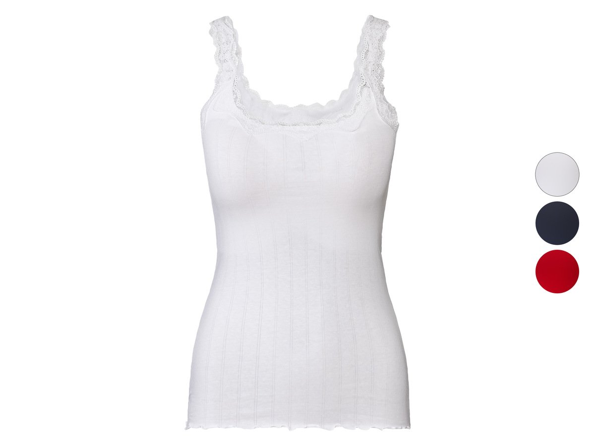 Bild 1 von esmara® Damen Spaghettiträgertop mit Spitze