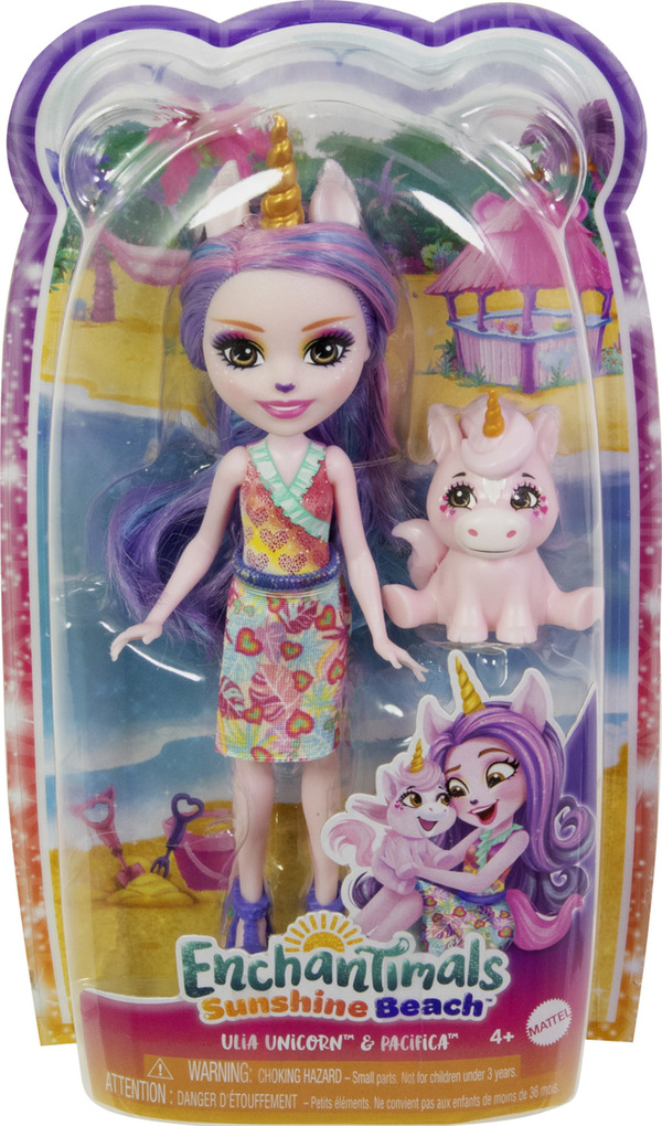 Bild 1 von Mattel Enchantimals Sunshine Beach Ulia Unicorn & Pacifica