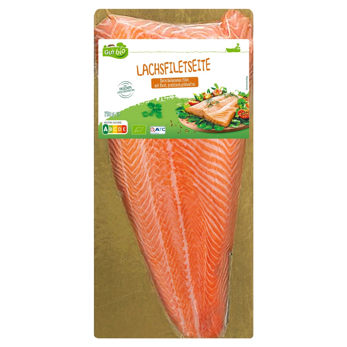 Bild 1 von GUT BIO Bio-Lachsfiletseite 750 g