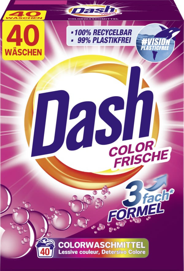 Bild 1 von Dash Coloraschmittel Pulver Color Frische 40 WL