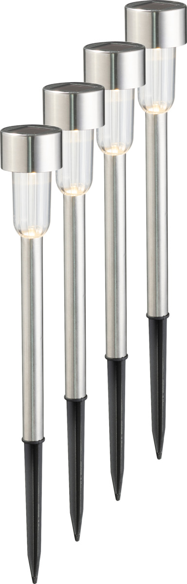 Bild 1 von IDEENWELT Solar-Gartenleuchten 4er-Set